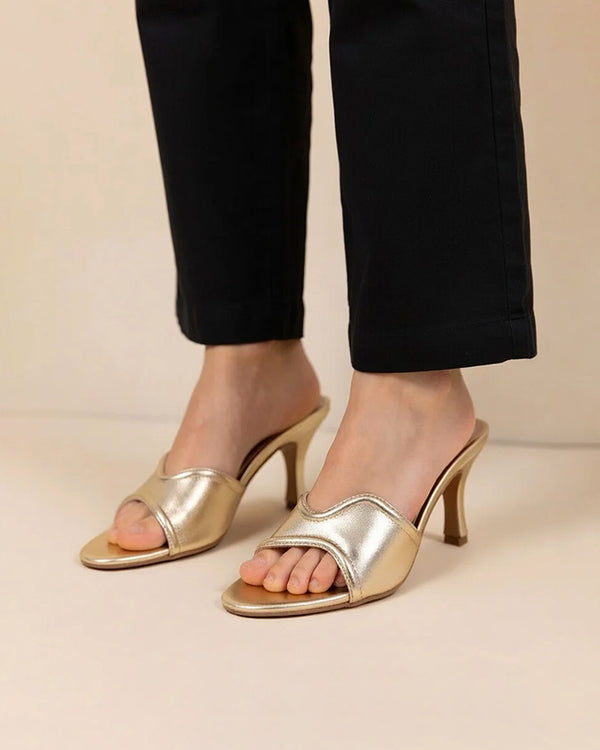 Golden Velvet Heel